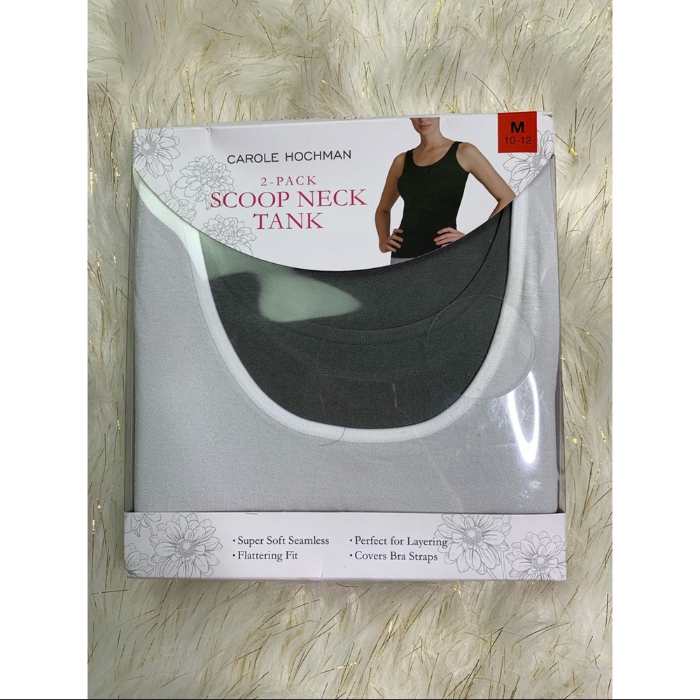 Carole Hochman - 2 Pack Scoop Neck Tanks